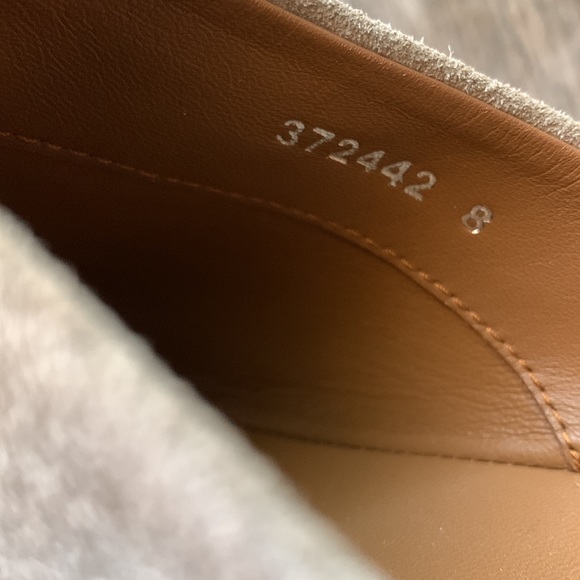 Aquatalia Anne Ecru Slide Suede NWOT - Picture 7 of 8